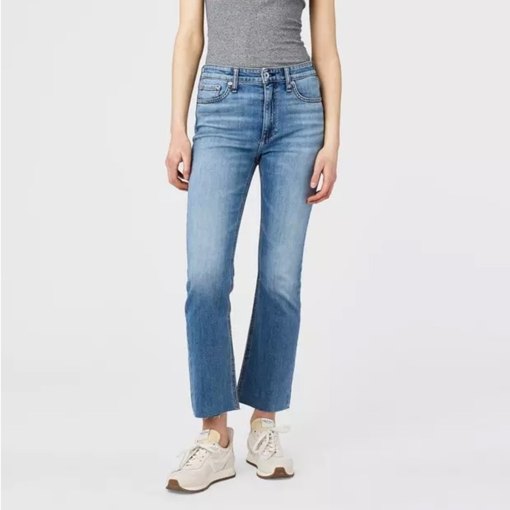 rag & bone Nina High-Rise Ankle Flare Jeans